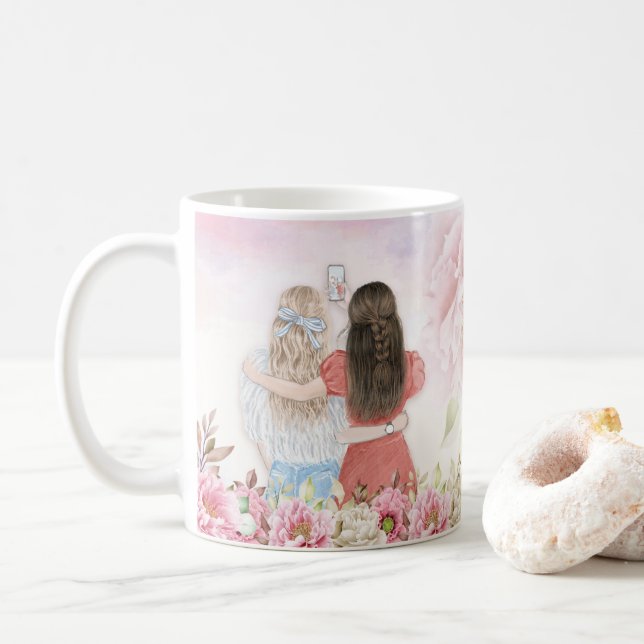 Caneca De Café Melhores amigas (Com Donut)