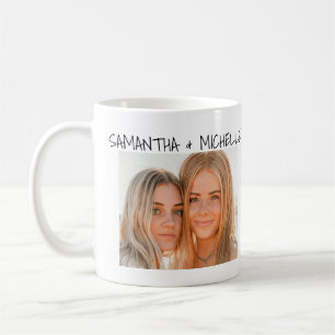 Caneca De Café Melhores Amigas com Foto Personalizada