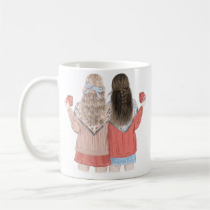 Caneca De Café Melhores Amigas Personalizadas Amizade