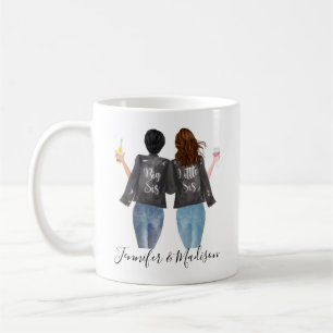 Caneca De Café Melhores Amigos Cabelo Personalizado BFF Melhores