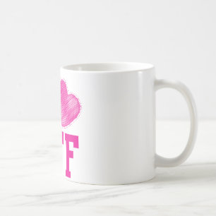 Caneca De Café Melhores amigos de BFF para sempre!!!