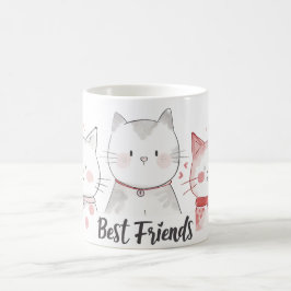 Caneca De Café melhores amigos do gato