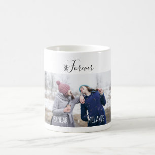 Caneca De Café Melhores Amigos para Múltiplas Fotos Modernas e M