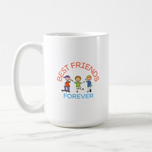 CANECA DE CAFÉ MELHORES AMIGOS PARA SEMPRE, AMIZADE, DIA DOS AMIG (Esquerda)