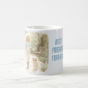 Caneca De Café Melhores Amigos Para Sempre Cachorro Feminino Cabe