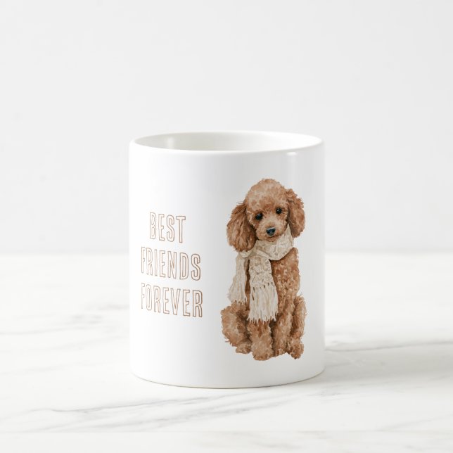 Caneca De Café Melhores Amigos Para Sempre Cachorro Marrom (Centro)