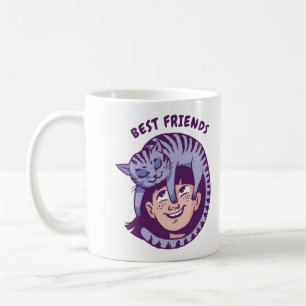 Caneca De Café Melhores Amigos Para Sempre Citação de Amizade Fof