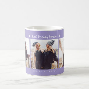 Caneca De Café Melhores Amigos Para Sempre Foto Multi Foto Lilás