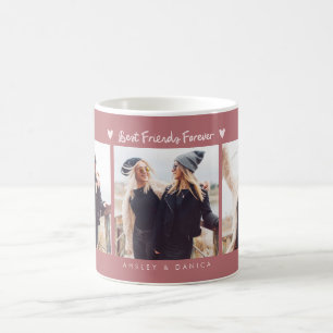 Caneca De Café Melhores Amigos Para Sempre Foto Multi Foto Rosa