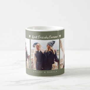 Caneca De Café Melhores Amigos Para Sempre Foto Multi Foto Verde 