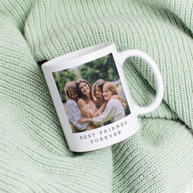 Caneca De Café Melhores Amigos Para Sempre Foto Personalizada  (Criador carregado)