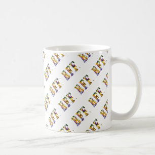 Caneca De Café Melhores Amigos para sempre (versão tulip) BFF