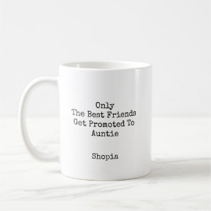 Caneca De Café Melhores Amigos Personalizados Promovidos a Tia