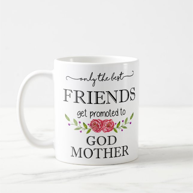 Caneca De Café Melhores amigos promovidos à mãe do deus (Esquerda)
