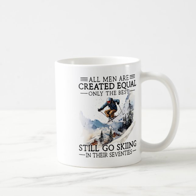 Caneca De Café Melhores Homens Ainda Esquiando Em Seus Setenta Pr (Direita)