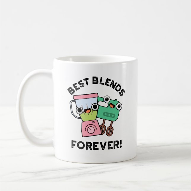 Caneca De Café Melhores Misturas para o Funny BFF Pun (Esquerda)
