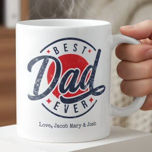 Caneca De Café Melhores Nomes de Crianças para o Melhor Pai do Mu