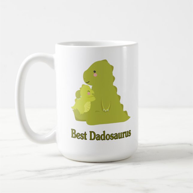 Caneca De Café Melhores Pais Dadosaurus Pai Mug (Esquerda)
