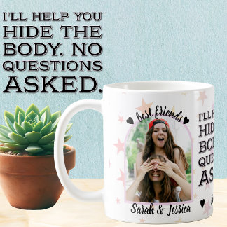 Caneca De Café Melhores Parceiros Amigos em Crime Foto MugMug