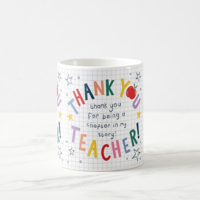 Caneca De Café Melhores Presentes de Agradecimento para Professor (Centro)