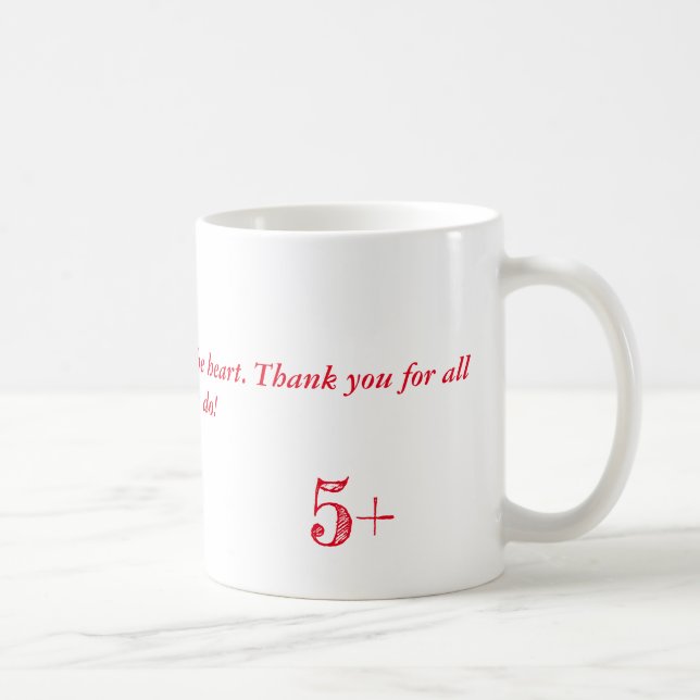 Caneca De Café Melhores Presentes de Agradecimento para Professor (Direita)