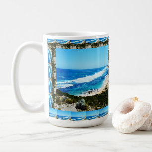 Caneca De Café Melhores vistas de praia emolduradas,