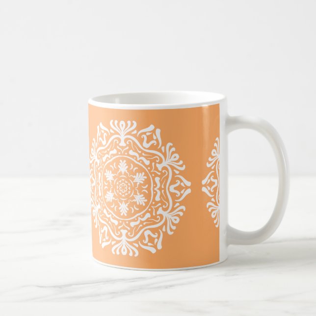 Caneca De Café Melon Mandala (Direita)