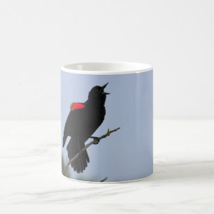 Caneca De Café melro Vermelho-voado