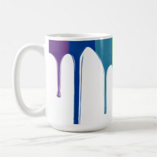 Caneca De Café Melting Rainbow Mug