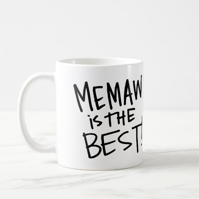 Caneca De Café Memaw é o melhor (Alfie e Pippa) (Esquerda)