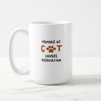 Caneca De Café Member of cat loves association mug