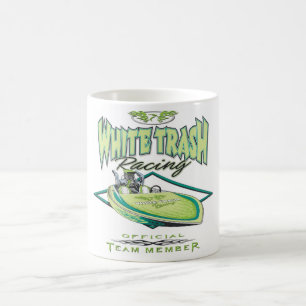 Caneca De Café Membro da competência de barco do lixo branco