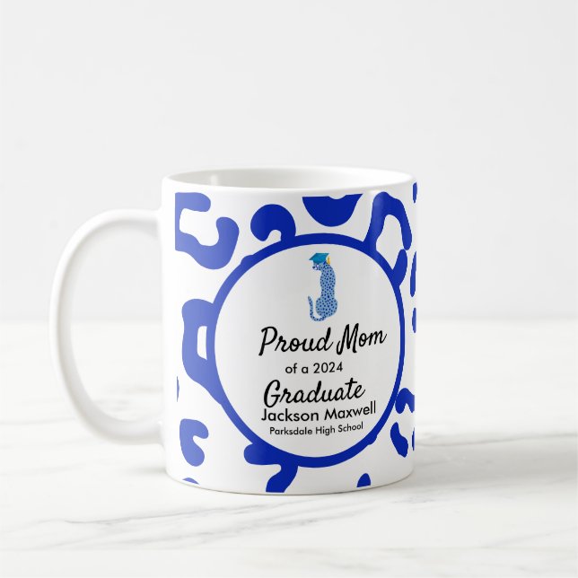 Caneca De Café Membro da família orgulhosa - Edição azul (Esquerda)