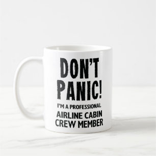Caneca De Café Membro da Tripulação de Cabina da Companhia Aérea