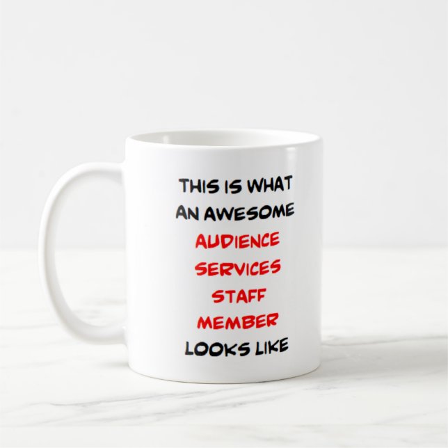 Caneca De Café membro do funcionarios de serviços de audiência, i (Esquerda)