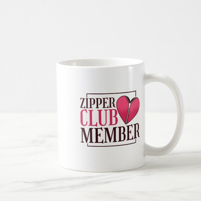 Caneca De Café Membro do Zipper Club Sensibilização para a Cripto (Direita)