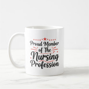 Caneca De Café Membro Orgulhoso Enfermagem Presente Artístico Per