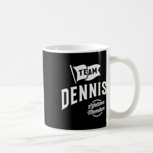 Caneca De Café Membro Vitalício da Equipe Dennis Nome Personaliza