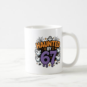 Caneca De Café Meme Assombrado 67 Seis Sete 6-7 Piada Engraçada d