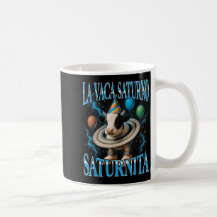 Caneca De Café Meme de Brainrot Italiano La Vaca Saturno Saturnit