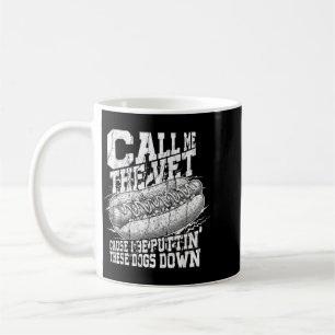 Caneca De Café Meme de Cachorro-Quente Engraçado Ligue Para o Vet