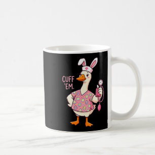 Caneca De Café Meme de Ganso Bobo Funny Páscoa Enfermeira Pulseir