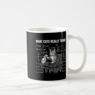 Caneca De Café Meme de Gato de Física Ciência Engraçado O que os