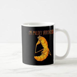 Caneca De Café Meme de Minhoca Engraçado Estou Levemente Irritado
