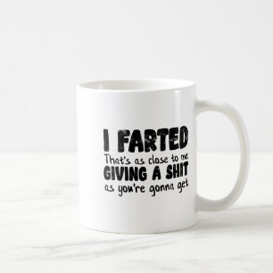 Caneca De Café Meme de Piada Engraçada, Eu Peidei, Isso É o Mais 
