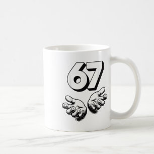 Caneca De Café Meme Divertido 6 7 Geração Alpha Geração Z Gíria S