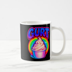 Caneca De Café Meme Divertido Gurt Rotação Cerebral Iogurte Gíria