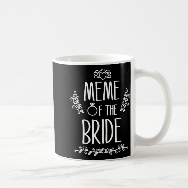 Caneca De Café Meme Do Casamento Da Família Da Noiva  (Direita)