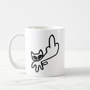 Caneca De Café Meme do Dedo do Meio