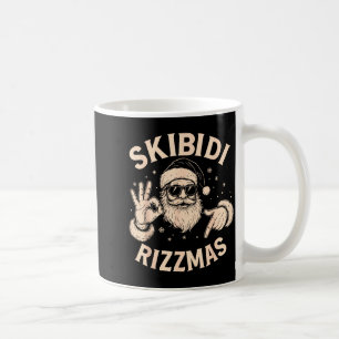 Caneca De Café Meme do Papai Noel Seis Sete 67 Sinal das Mãos Riz